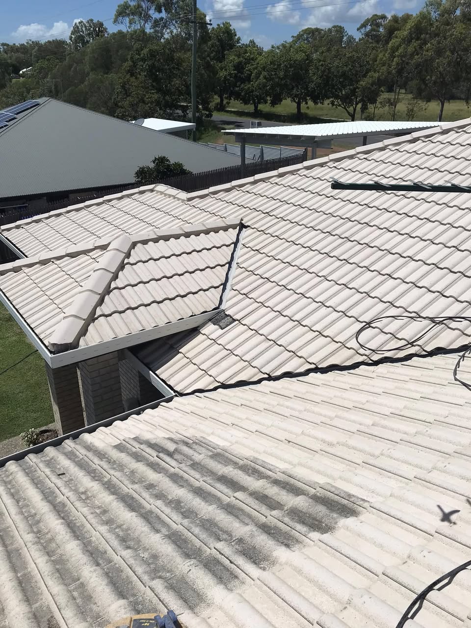 After roof cleaning in Emu Park